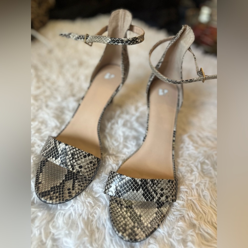 NWOT BP Snake Skin heels. Size 12.